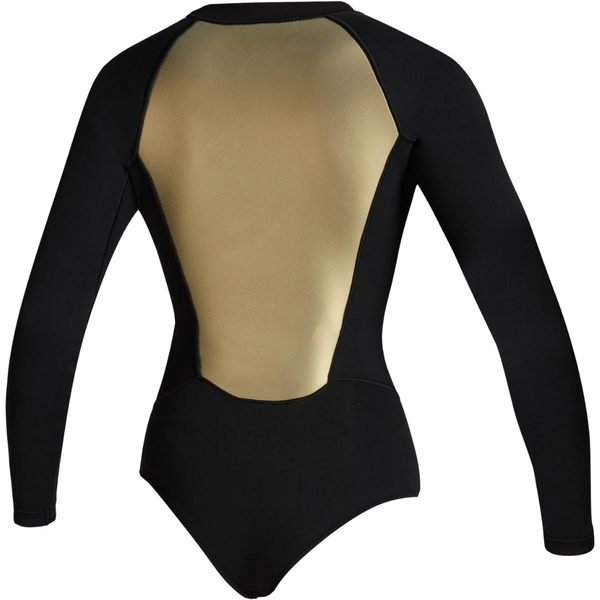2025 Mystic Womens Sway 2mm Long Sleeve Front Zip Super Shorty 35000.220091 - Black / Gold